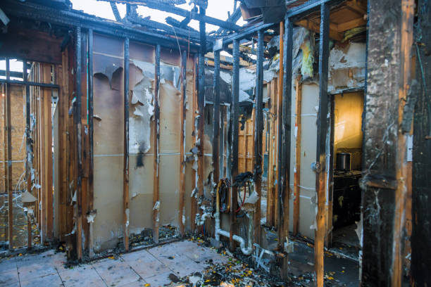Professional Fire Board Up technician working in Telford, PA